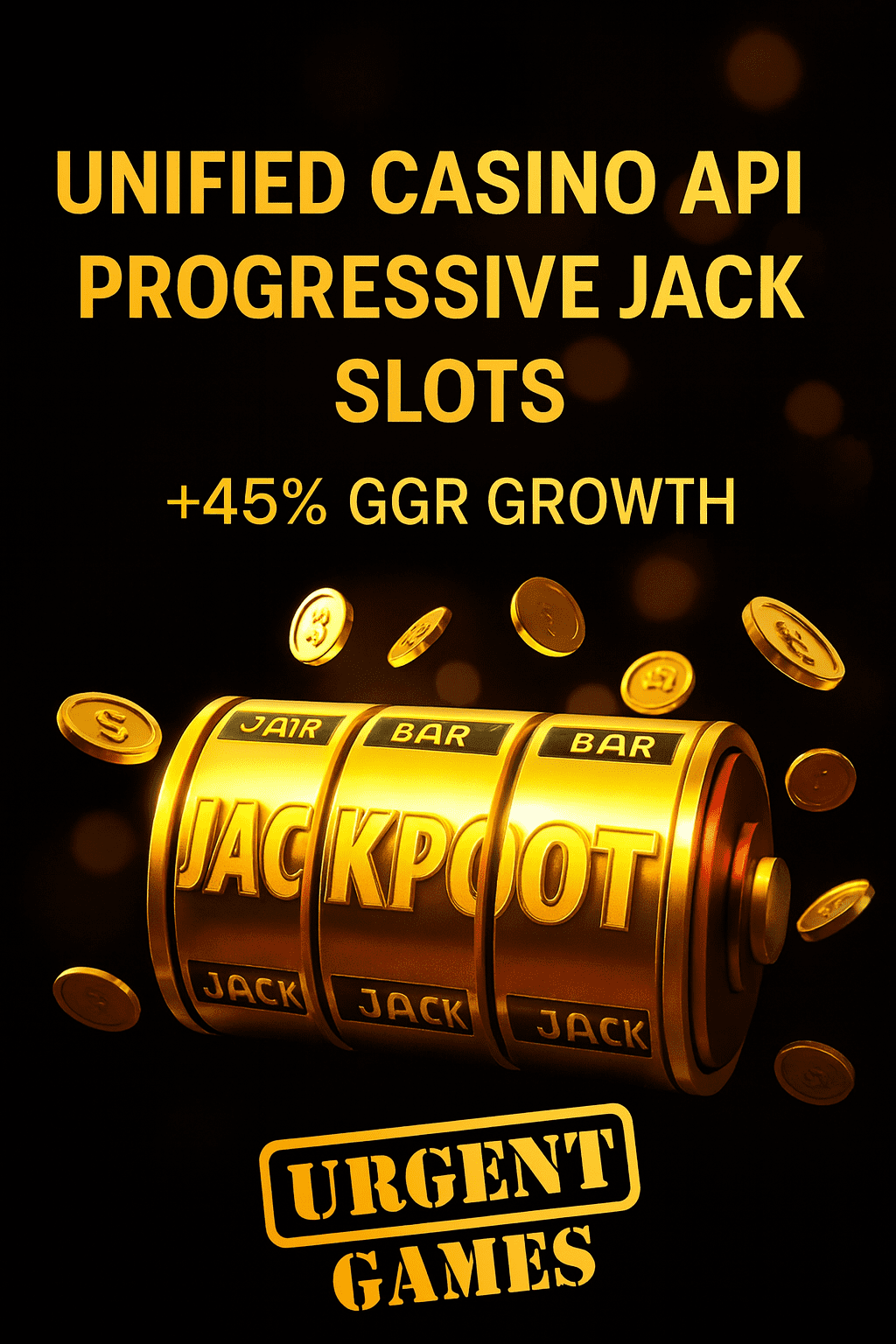 Integrering av progressiva jackpottspelautomater gjort enkelt med Urgent Games:s kasino-API