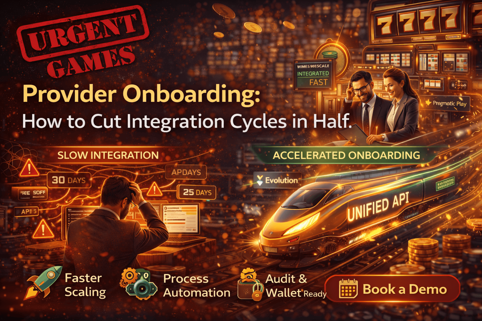 گیم پرووائیڈر انٹیگریشن: کس طرح آپریٹرز آن بورڈنگ سائیکل کو نصف میں کاٹتے ہیں۔