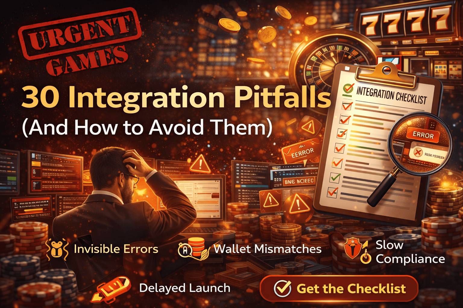 רשימת בדיקה לאינטגרציה של קזינו: 30 מלכודות שיש להימנע מהן לפני ההשקה