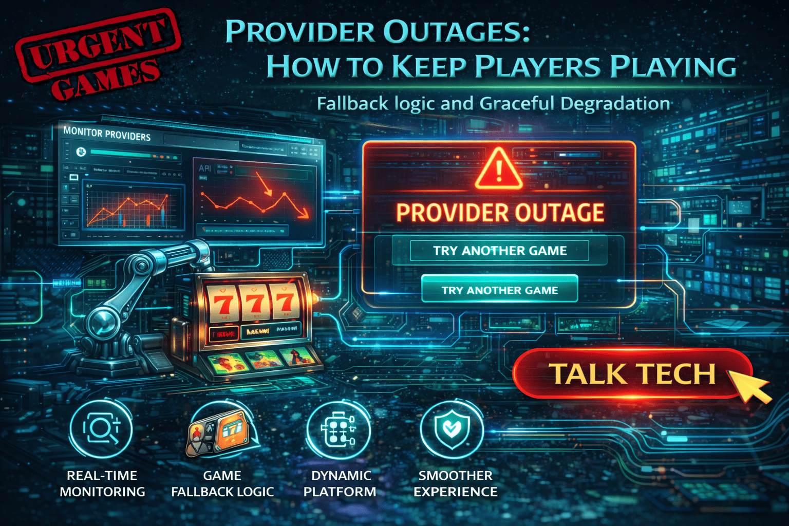 Xử lý sự cố mất kết nối của nhà cung cấp trên các nền tảng iGaming