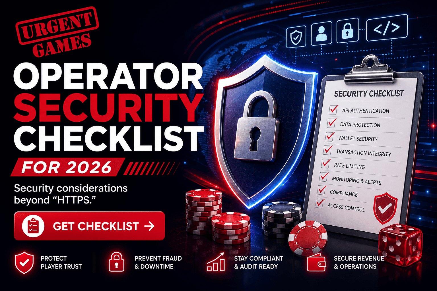 Operaattorin turvallisuuden tarkistuslista vuodelle 2026 | Kasino-API:n turvallisuusopas
