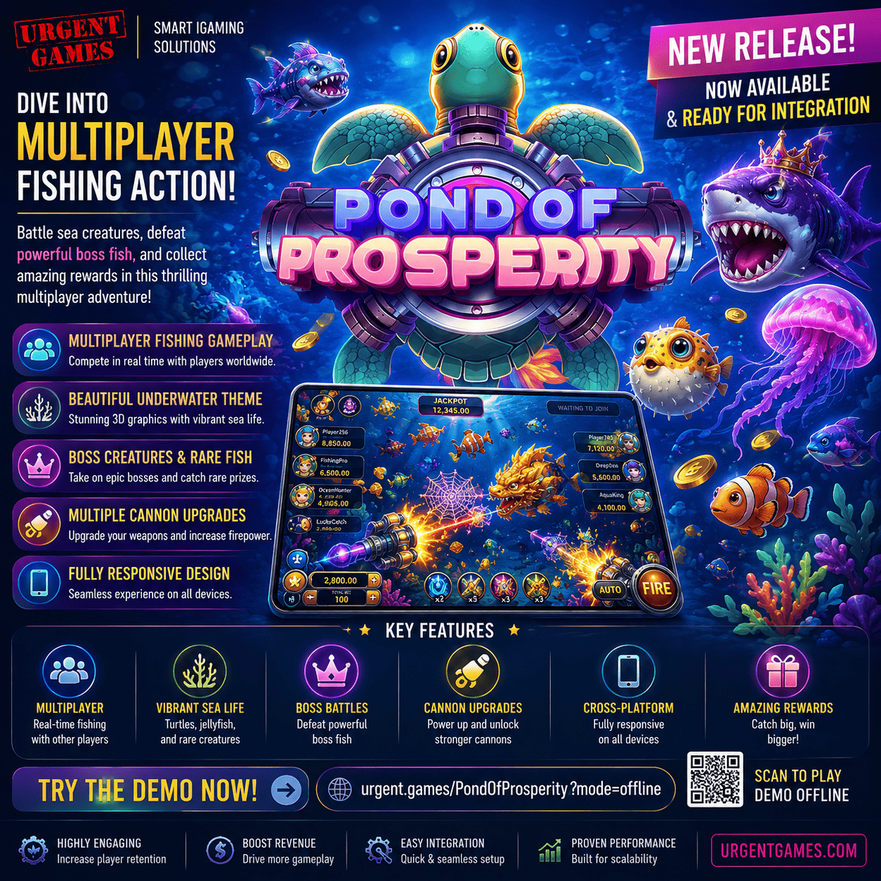 Multiplayer Casino Fishing Game: Pond Of Prosperity Launch